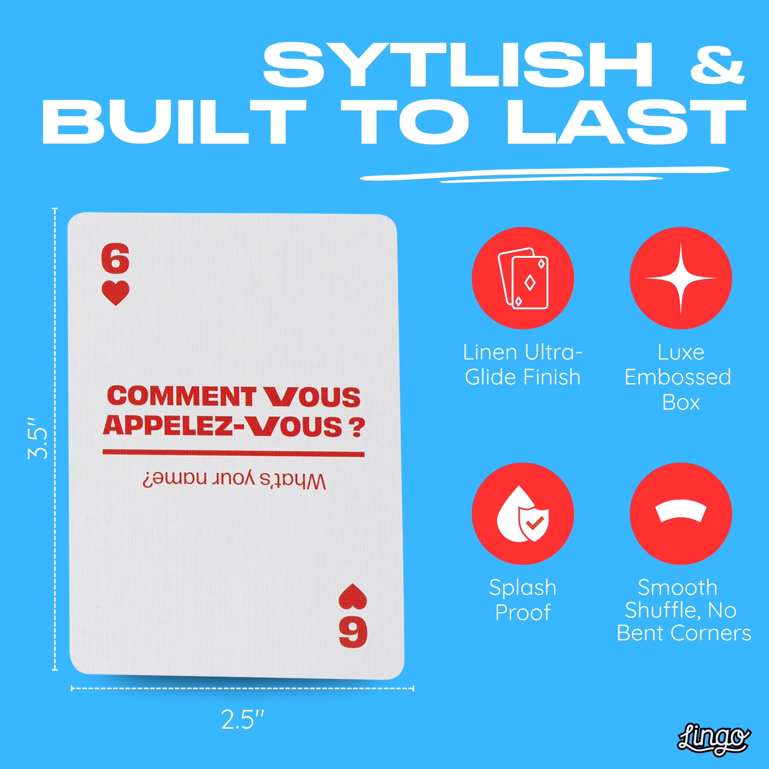 Lingo Playing Cards – wholesale Spelkort – Franska resespelkort7