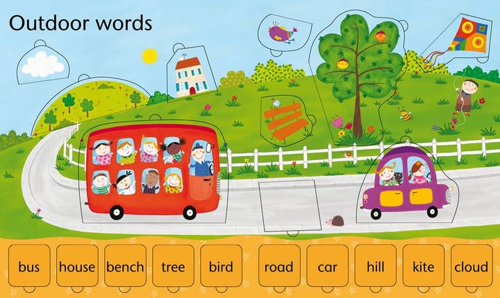 HarperCollins - Wholesale Preschool Book (3-5) - Lift-The-Flap Word Book : Usborne1