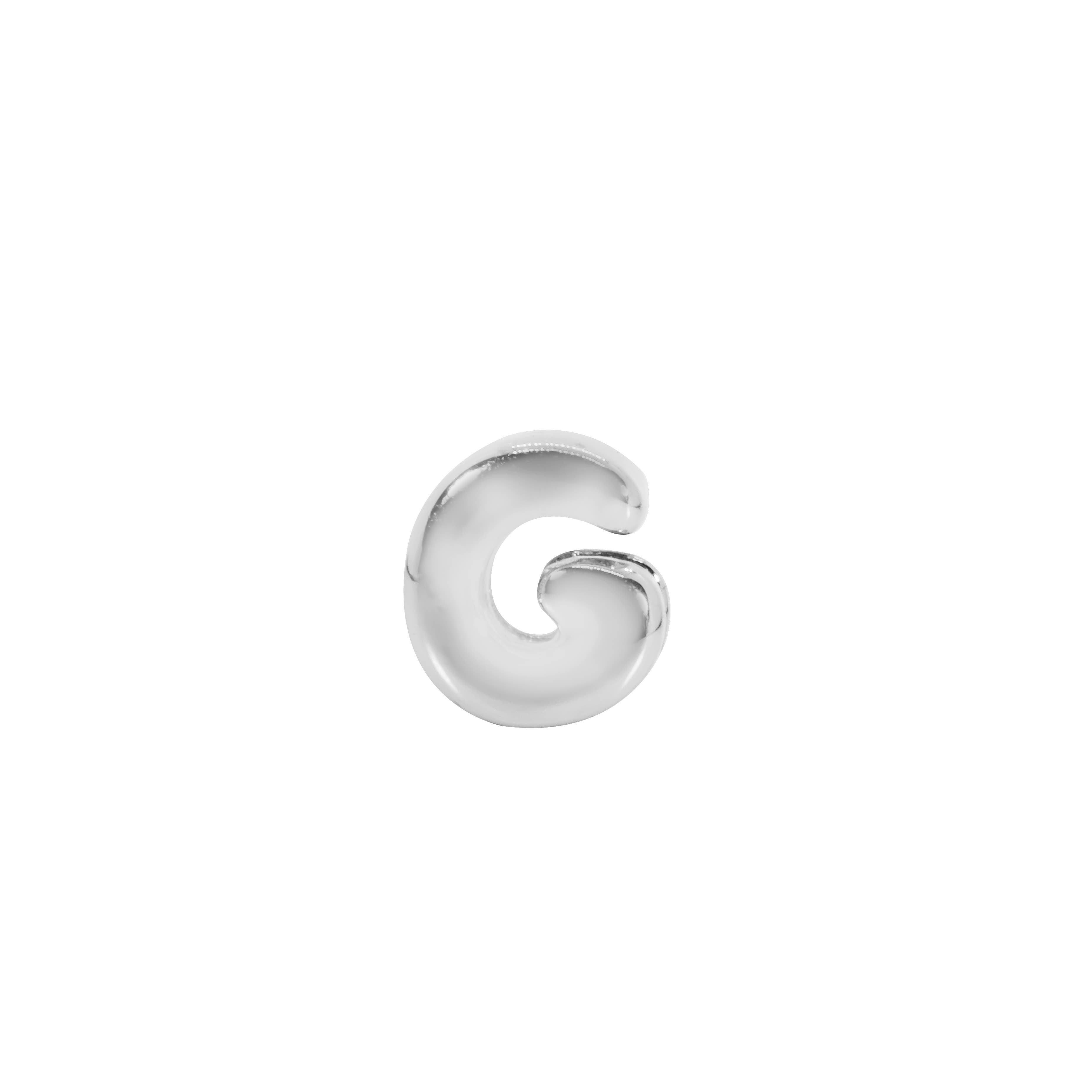 Maya J - Vente Breloques/médailles personnalisées - Pendentif Initiale Mini Bulle Plaqué Or 8mm - Unité / Recharge34