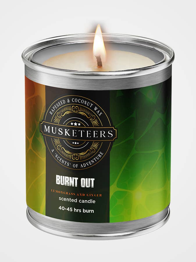 Udbrændt - citrongræs og ingefærlys Storbritannien – Frisk Spa luksuslys for engroshandel hos Musketeers