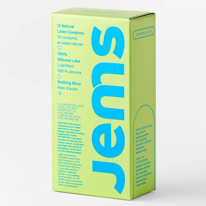 Jems - Wholesale Contraceptive/Condom - 12 Pack Body-Safe, Ultra-thin Condoms ✨