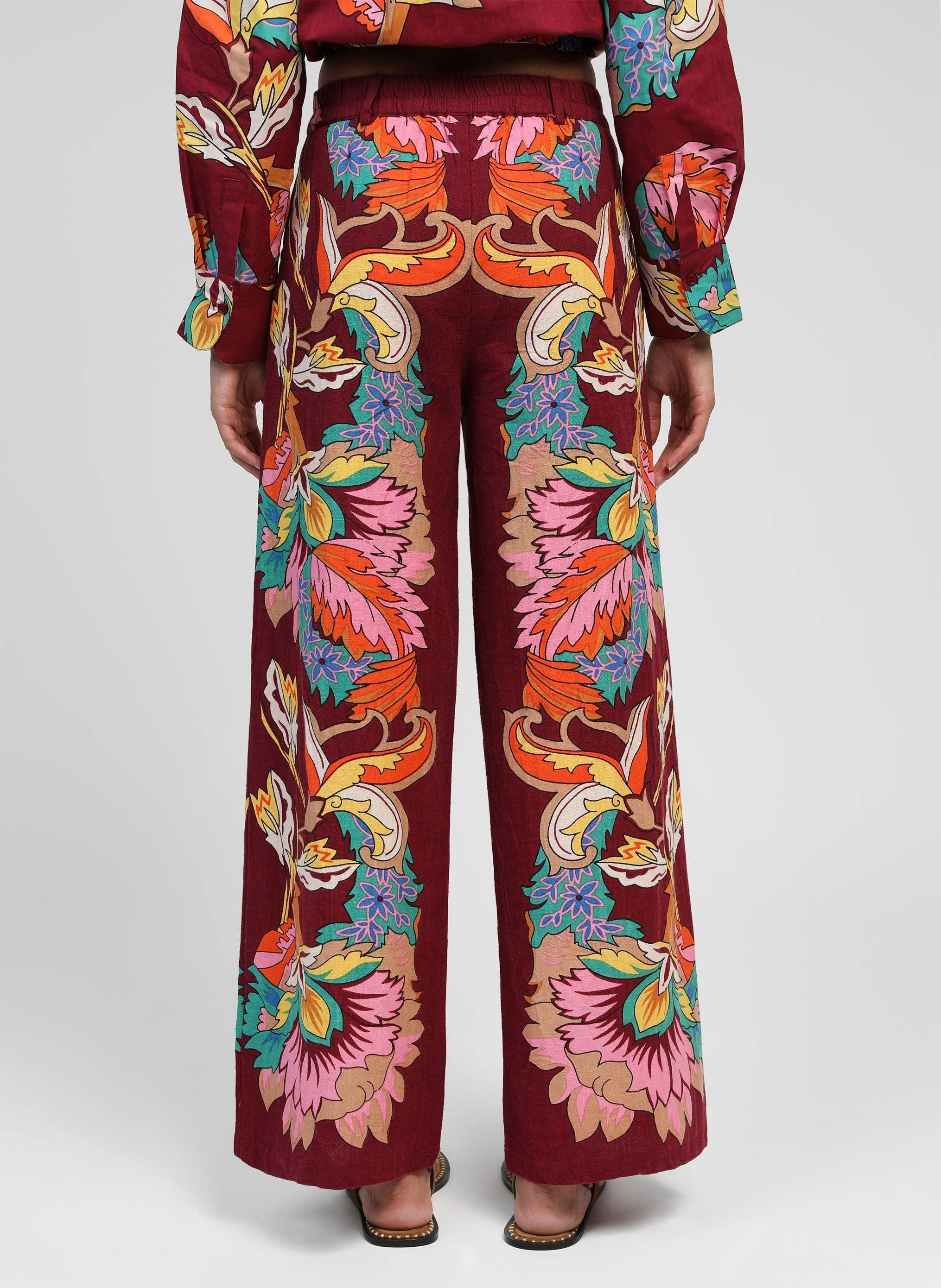 An'ge - Wholesale Pants - Women's - ROSSY PANTS pachina cherry3