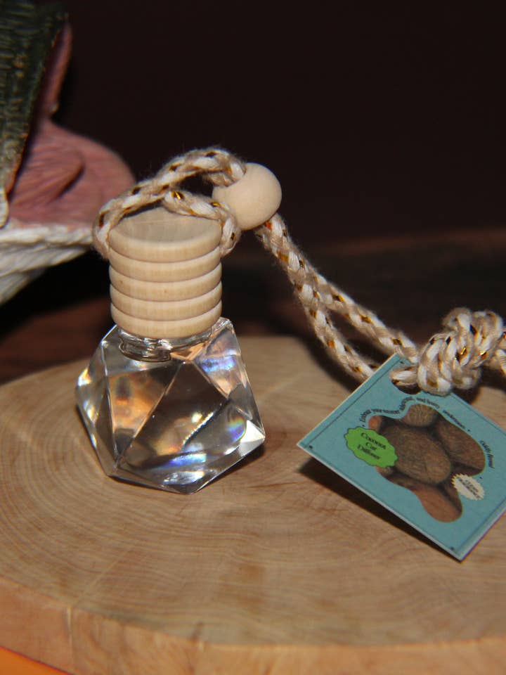 The Original Coconut Car Diffuser for wholesale by Oddly Brewed