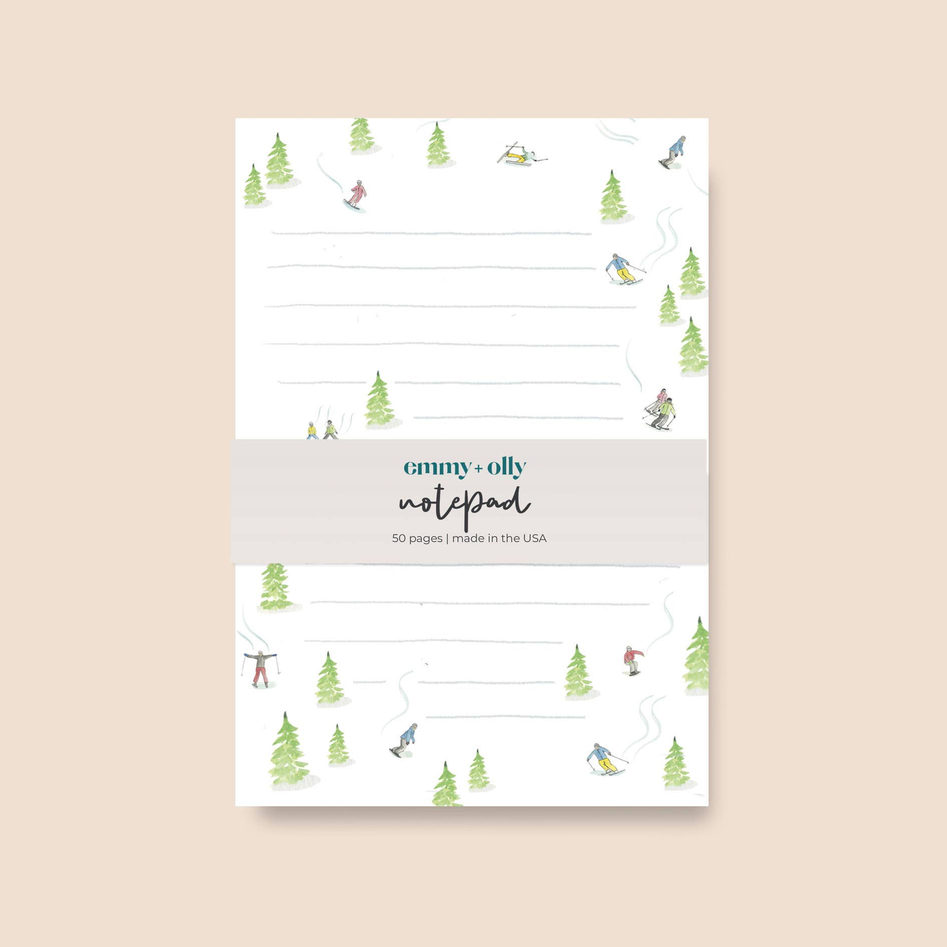 emmy+olly - Wholesale Notepad - Notepad - Skiier / Snowboarder1