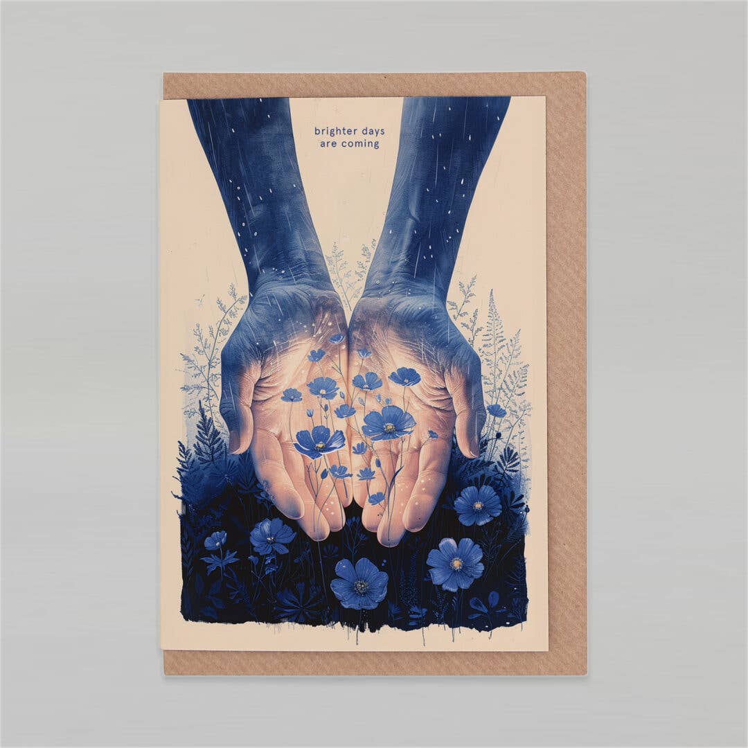 Botanopia - gifts , decor and cards for plant lovers - Wholesale Friendship Card - Brighter Days Are Coming | Encouragement Friendship Card0