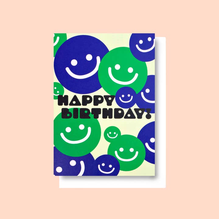Smiley Birthday Card for wholesale by Good Thanks Paper