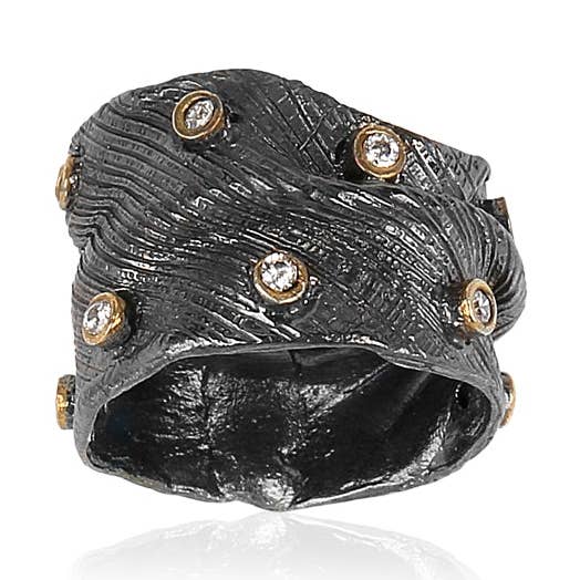 CORE | TEXTURED BAND RING for wholesale by Chakarr Jewelry