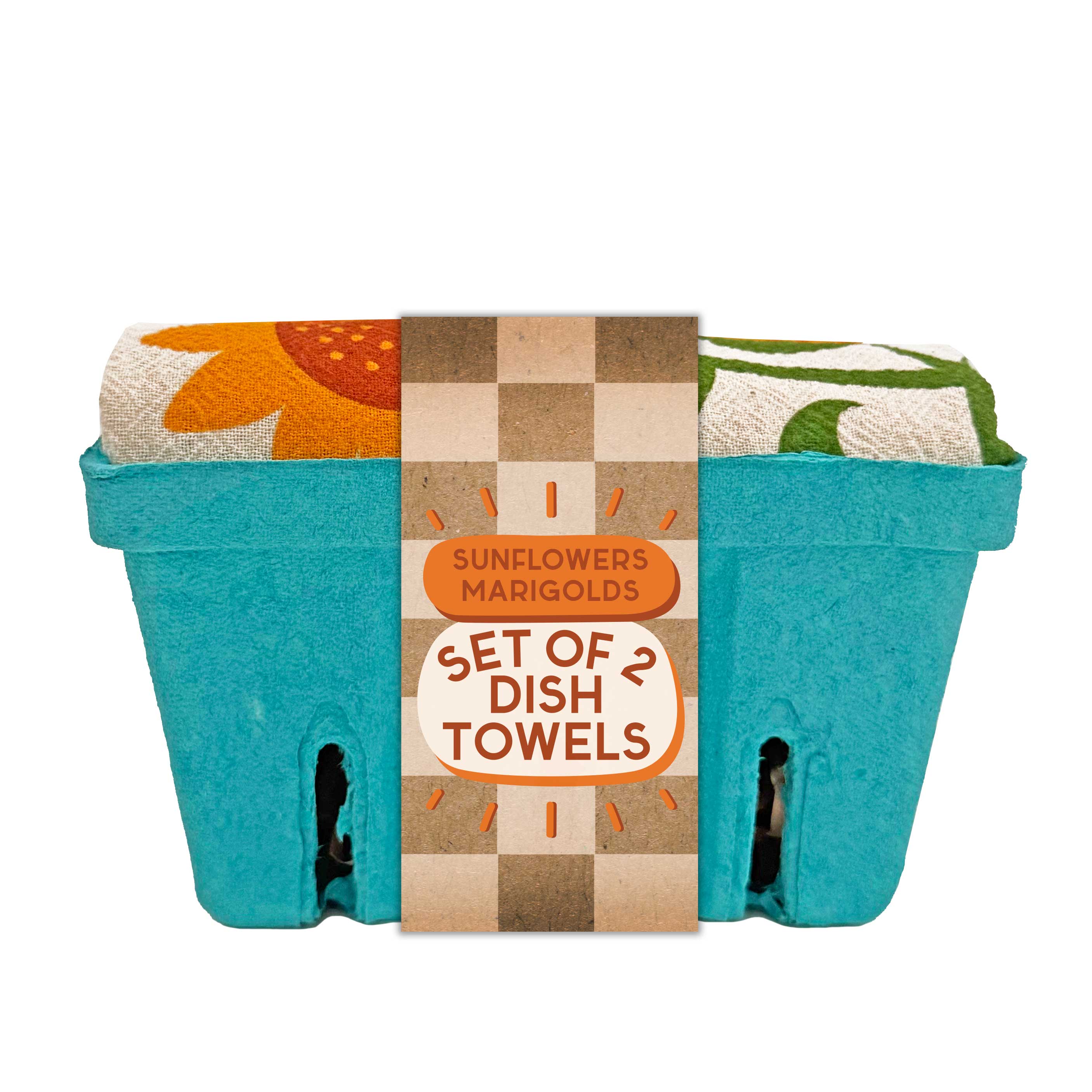 The Neighborgoods - Vente Torchons - HELLO SUNSHINE (Tournesol, Souci) - Lot de 2 torchons1