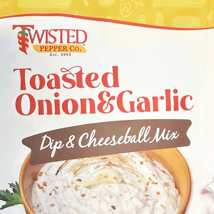 Twisted Pepper Co - Wholesale Dip - Toasted Onion & Garlic Dip & Cheeseball Mix