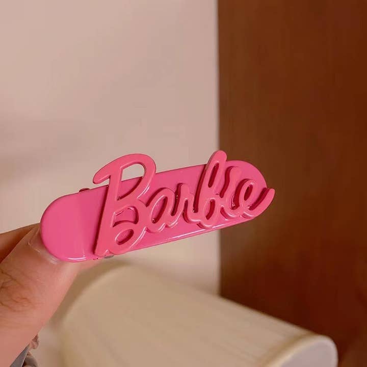 Pink Barbie Alloy Hair Pin L4549 for wholesale on Faire1