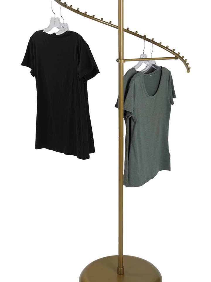 Gold 29-Ball Spiral Clothing Rack for wholesale by Store Supply Warehouse