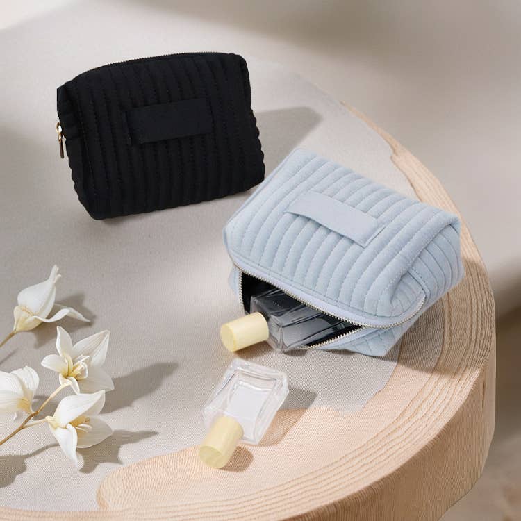 Crave by FW - Vendita all'ingrosso Borsa per trucchi/cosmetici - Borsa cosmetica in velluto organizer da viaggio per trucchi1