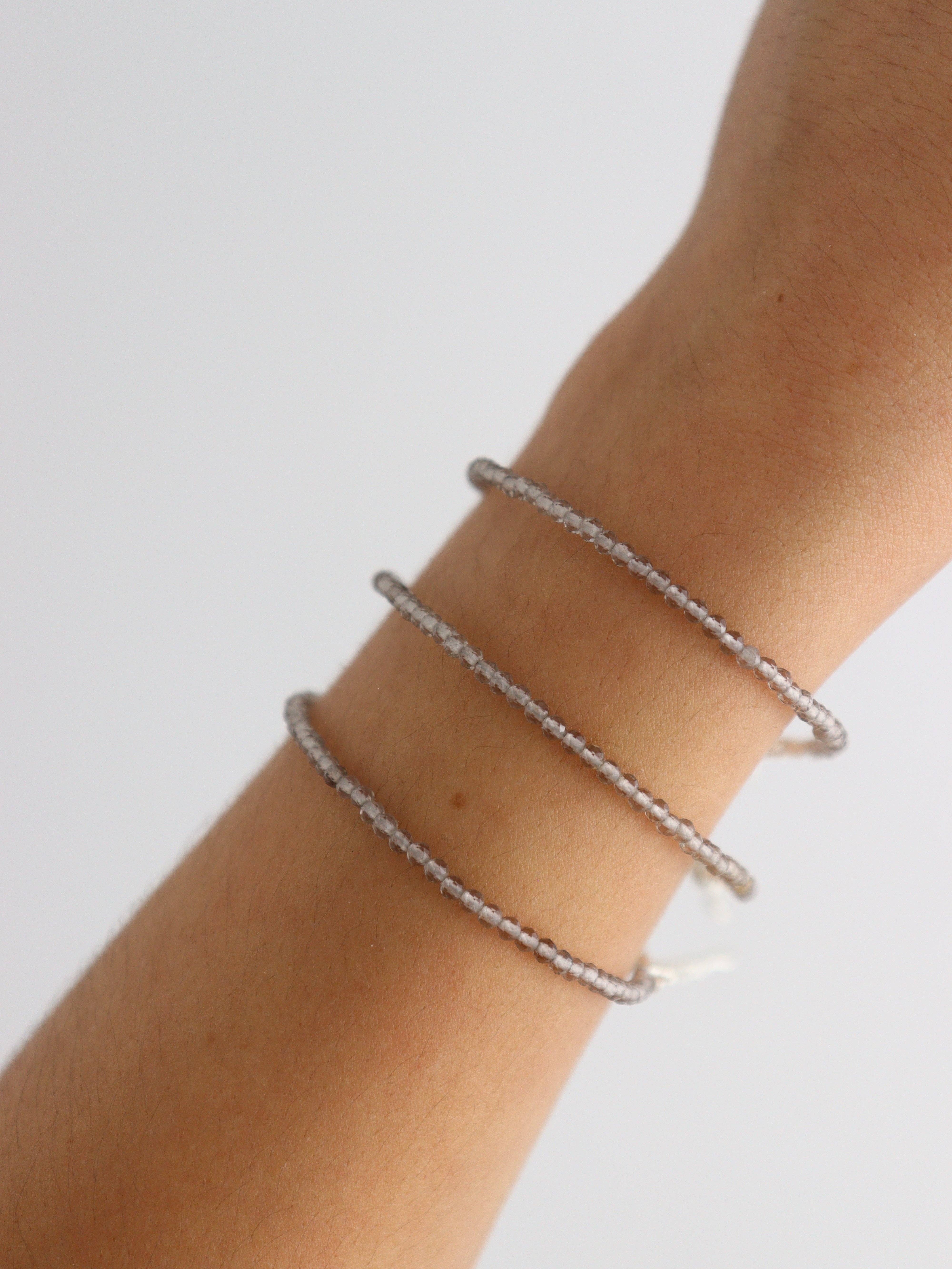 Mi Esperanza Minerals - Wholesale Jewelry Set - Sterling Silver Smoky Quartz Adjustable Bracelets3