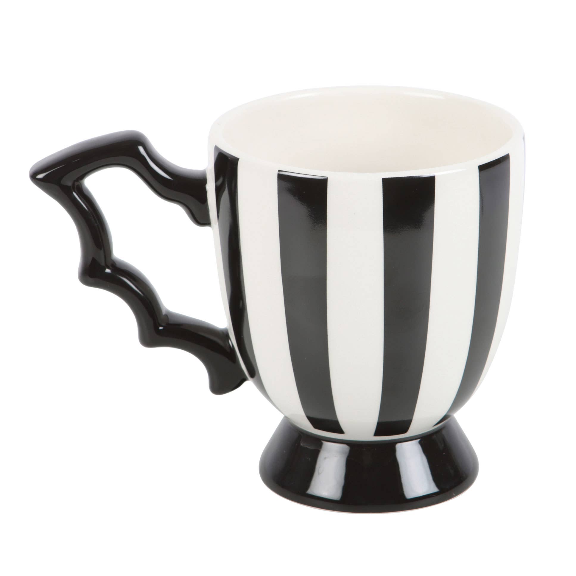 Something Different Wholesale - Wholesale Coffee Mug - Gothic Striped Bat Wing Halloween Teacup3