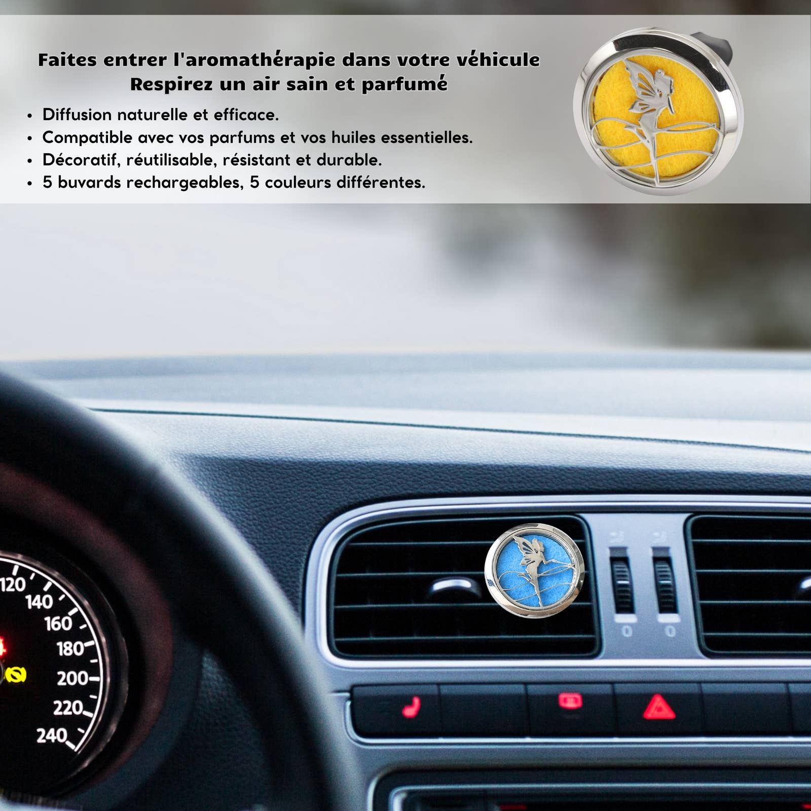 Zen'Arôme – wholesale Car Freshener - Unisex – Car Air Freshener Clip'Arôme - Angel2