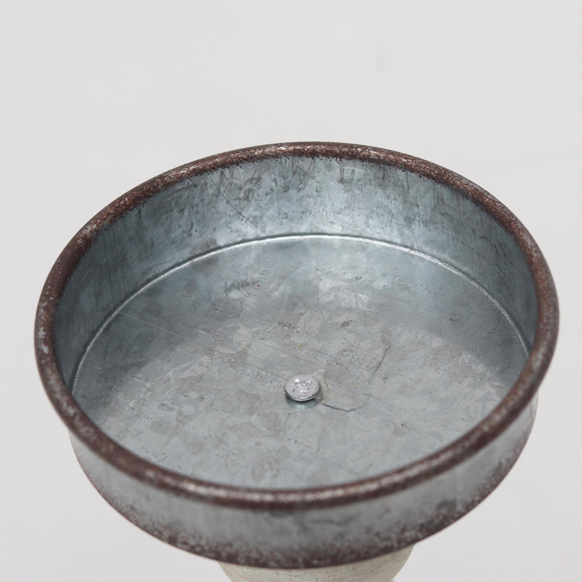 Paris Loft Inc - Wholesale Candle Holder - Hand Carved Wooden Pillar Candle Holder 8-7/8''H2