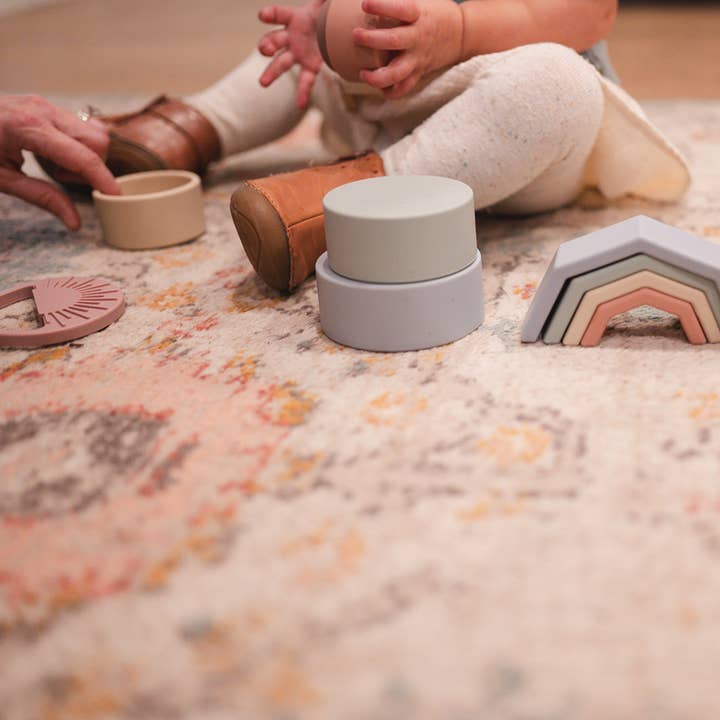 Babeehive Goods – wholesale Stacking rings game – Baby – Rainbow Stacking Cups9