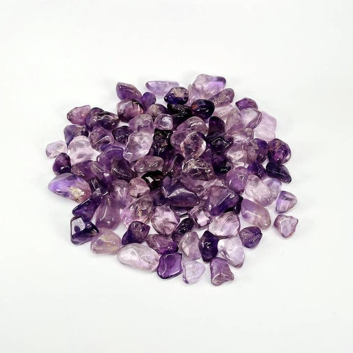 Rock Paradise - Wholesale Spiritual Stone/Crystal - 1lb Polished Amethyst Crystal Tumbled Gemstones - Purple