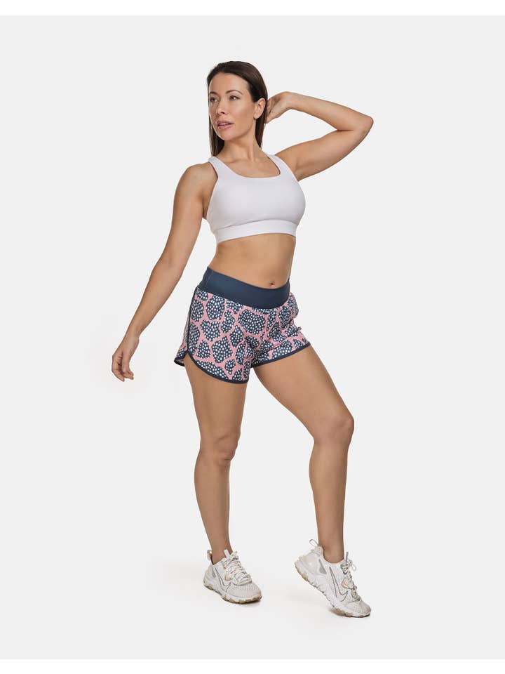 Perky Peach – wholesale Athletic shorts – Women's – Run Wild Spotty Running Shorts5