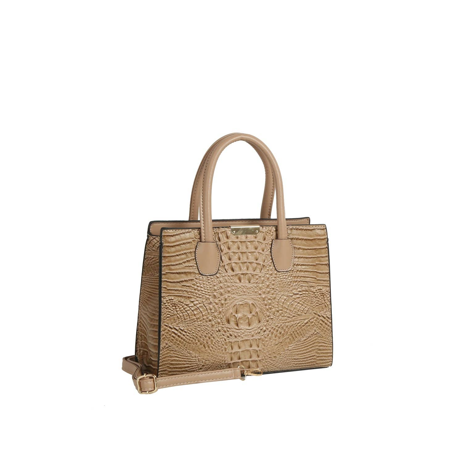 Handbag Factory Corp – wholesale Tote bag – Women's – Crocodile Embossed 3-Piece Tote Set5
