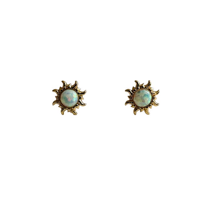 Modern Opus - Wholesale Stud/Post Earrings - Opal sun Post