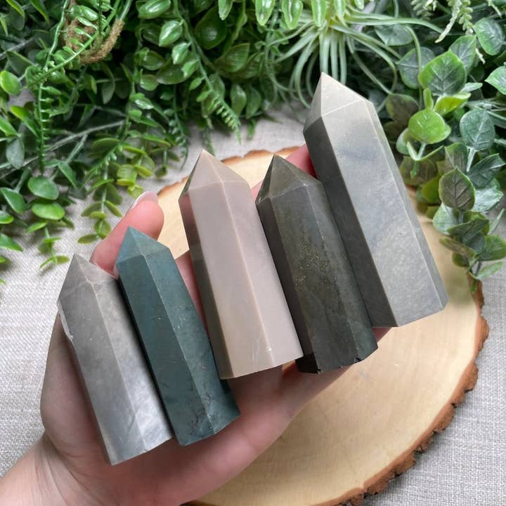 Copper Ashes - Wholesale Spiritual Stone/Crystal - Polychrome Jasper Tower