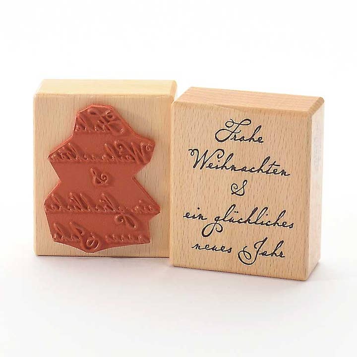 Carimbo: Feliz Natal E Um Feliz Ano Novo · Texto Alemão por atacado de Heindesign