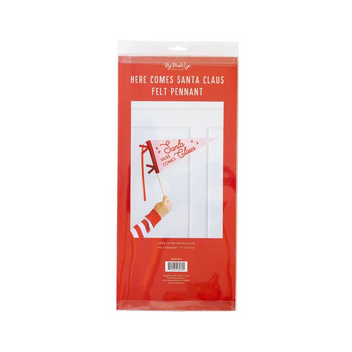 My Mind’s Eye - Wholesale Banner - WHM1014 - Whimsy Santa Felt Pennant Banner3