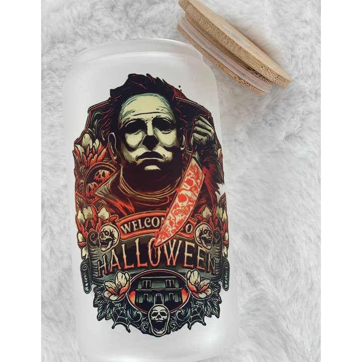 Simply Grateful Designz - Wholesale Drinking Glass/Cup - Horror movie favorites Halloween Glass Tumbler5