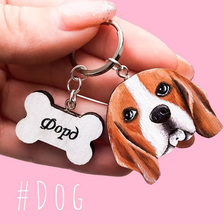 keychain with your dog for engroshandel hos Karamelka.art.ua