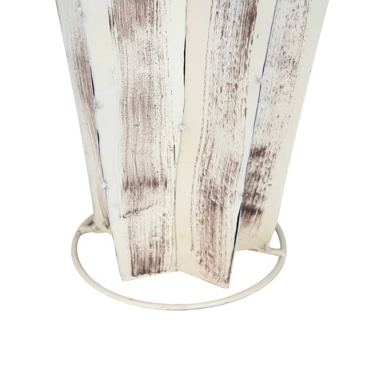 My Amigos Imports - Venta al por mayor Adornos/decoración de exteriores - Decoración Yuma Metal con diseño de cactus para jardín y desierto, tres tamaños, en blanco