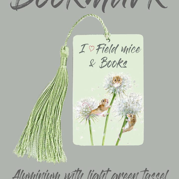 Field Mice, Hide & Seek, segnalibro in alluminio per la vendita all'ingrosso da parte di Field and Fur Gifts