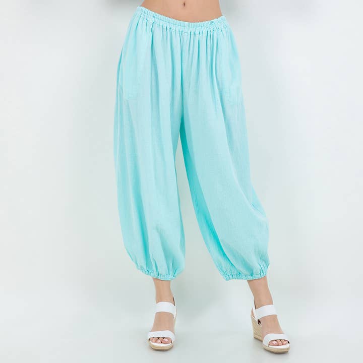 Pantalon en gaze de coton élégant Maybrie pour la vente par Cottonways