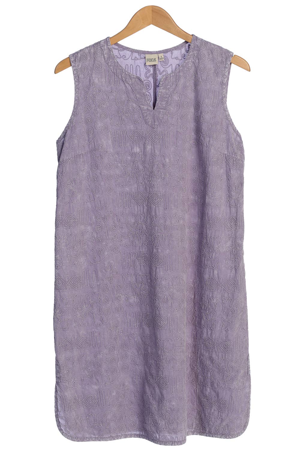 Focus Fashion - Wholesale Dress - Women's - Sleeveless Cotton Voile Dress - EC1082