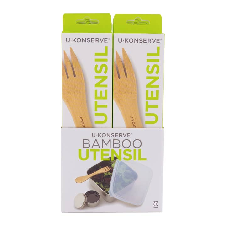 Fenigo Inc - Wholesale Assorti bestekset - Ukonserve Bamboo Spork toonbankdisplay (10 stuks)