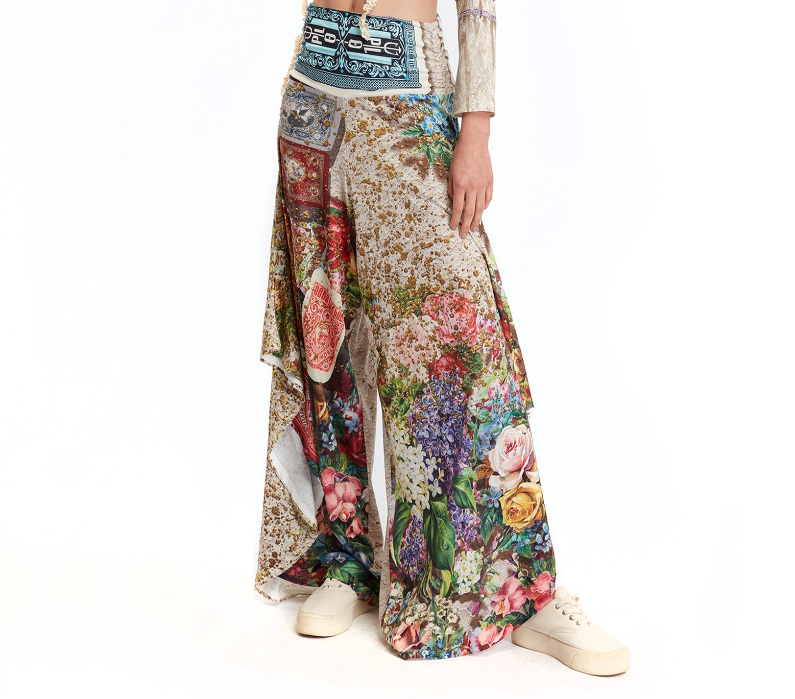 IPNG Design - Wholesale Pants - Women's - Summer Pants Drape - Fortune In Flowerland1