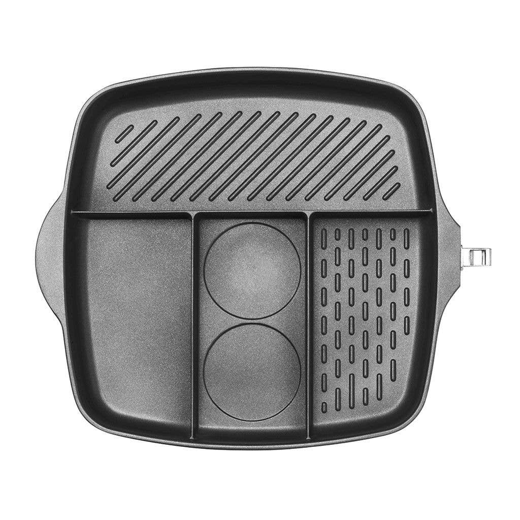 Pintinox - Wholesale Pan - Multipan 32x32 cm frying pan with detachable aluminum handle3