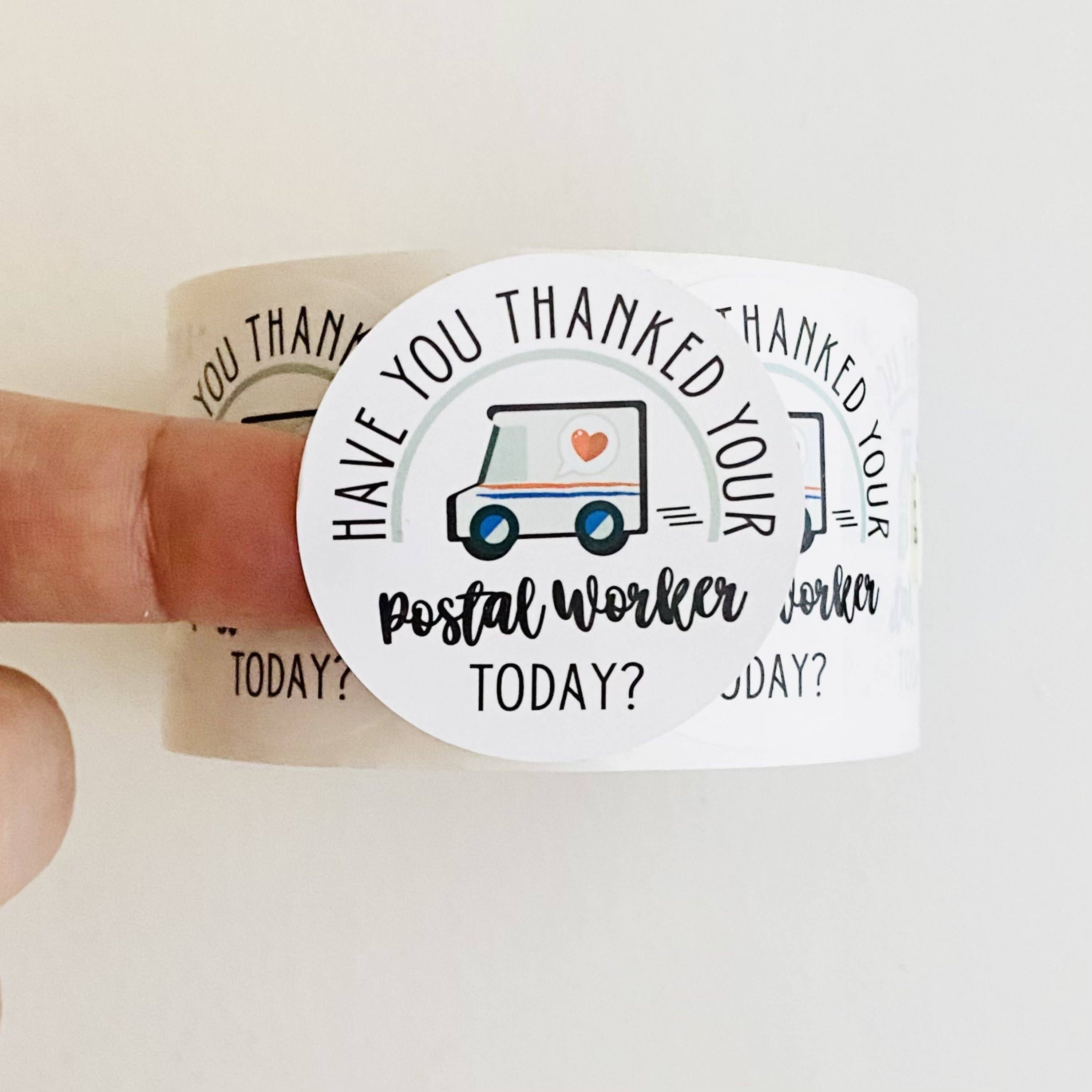Tiny Gift Society - Wholesale Sticker - Postal Worker Thank You Stickers2