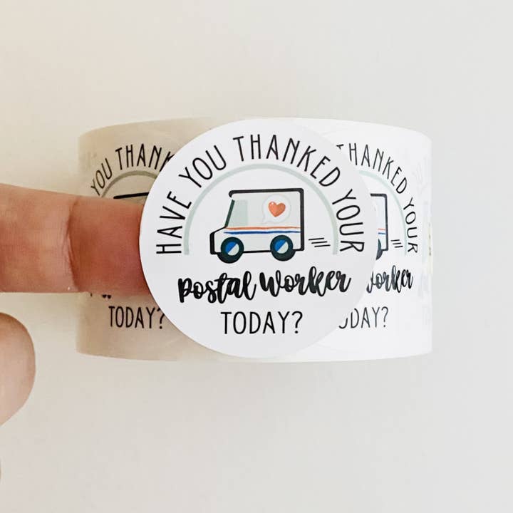 Tiny Gift Society - Wholesale Sticker - Postal Worker Thank You Stickers2