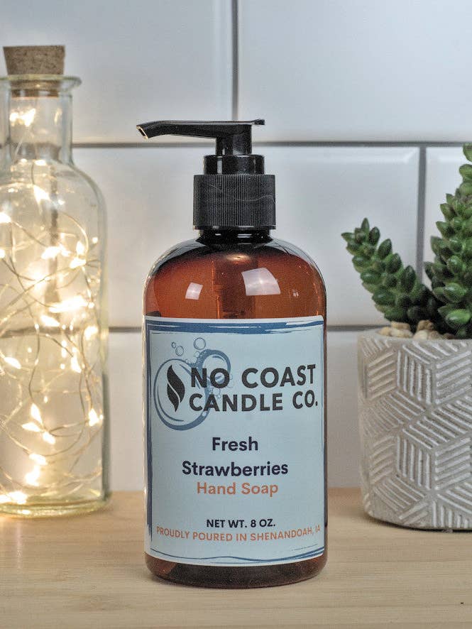 Friske jordbær håndsæbe for engroshandel hos No Coast Candle