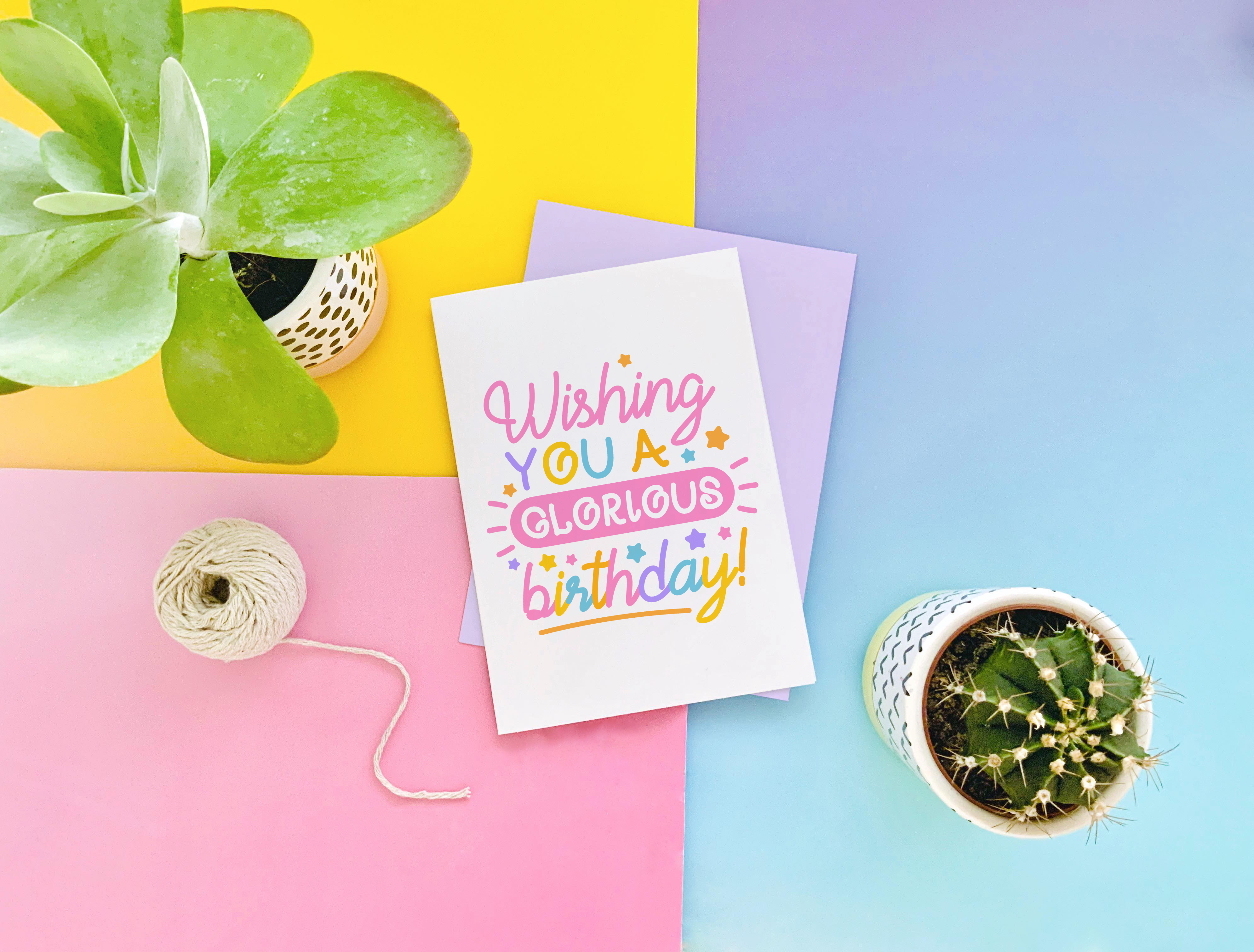 CoconuTacha - Wholesale Birthday Card - Glorious Birthday Greeting Card1