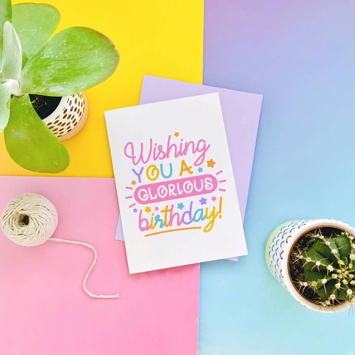CoconuTacha - Wholesale Birthday Card - Glorious Birthday Greeting Card1