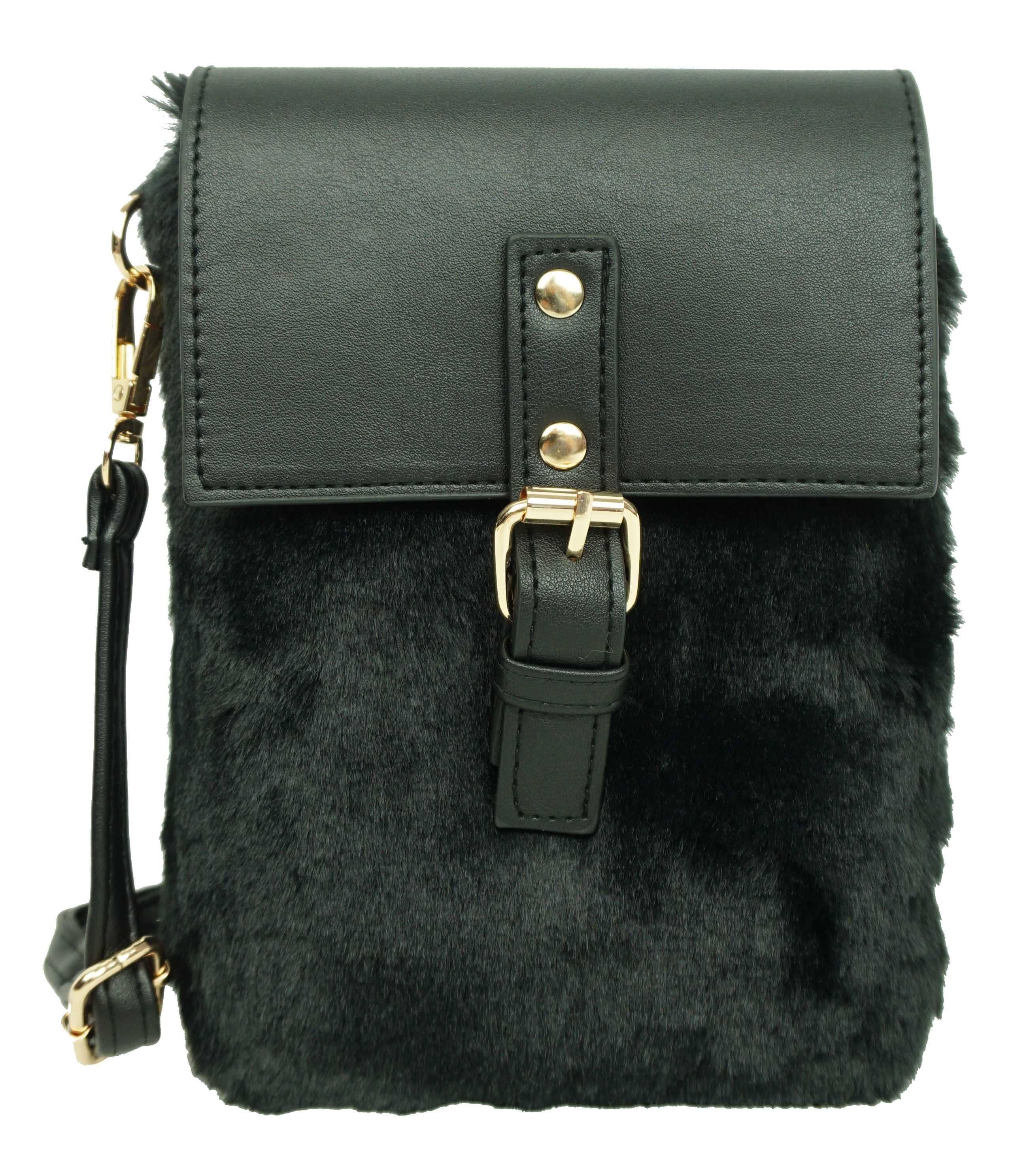 Anais - Wholesale Messenger Bag - Women's - Small faux fur crossbody bag S02351