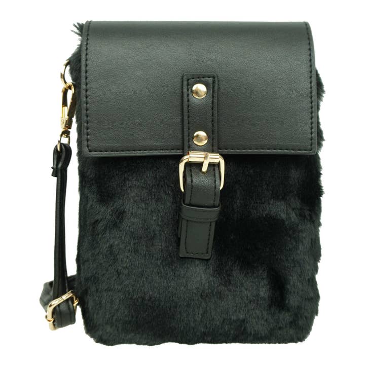 Anais - Wholesale Messenger Bag - Women's - Small faux fur crossbody bag S02351
