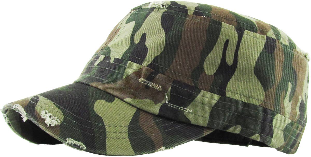 KBETHOS – wholesale Baseball cap – Men's – Distressed Army Cap (Adjustable)5