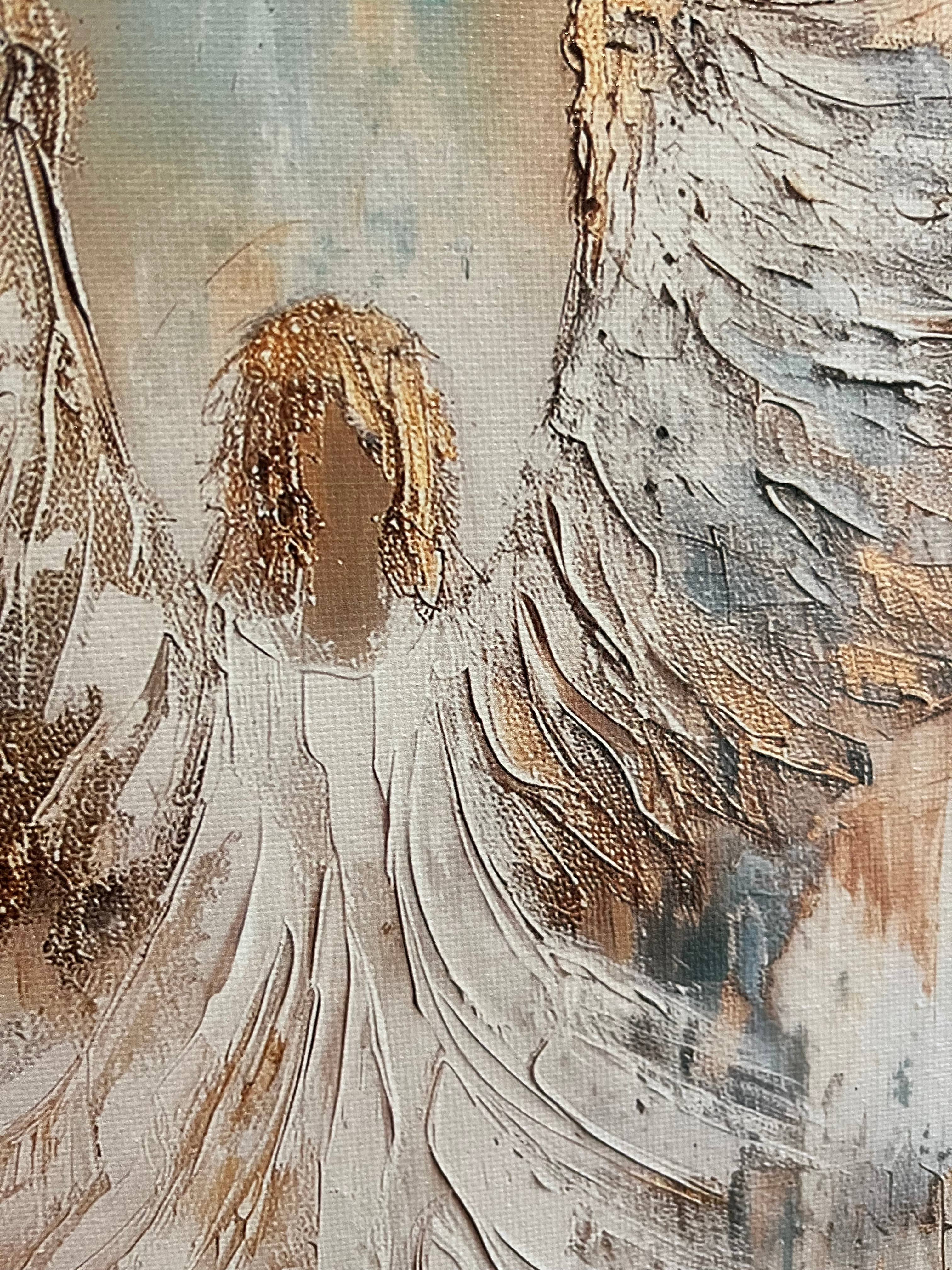 Rustic Nester - Vente Affiche d'art - Impression sur toile d'ange, décoration d'intérieur chrétienne, art spirituel4