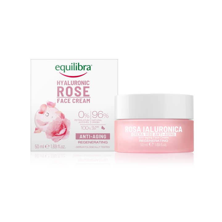 Equilibra Hyaluronic Rose Anti-aging Face Cream 50ml for wholesale by Hair Industry Australia
