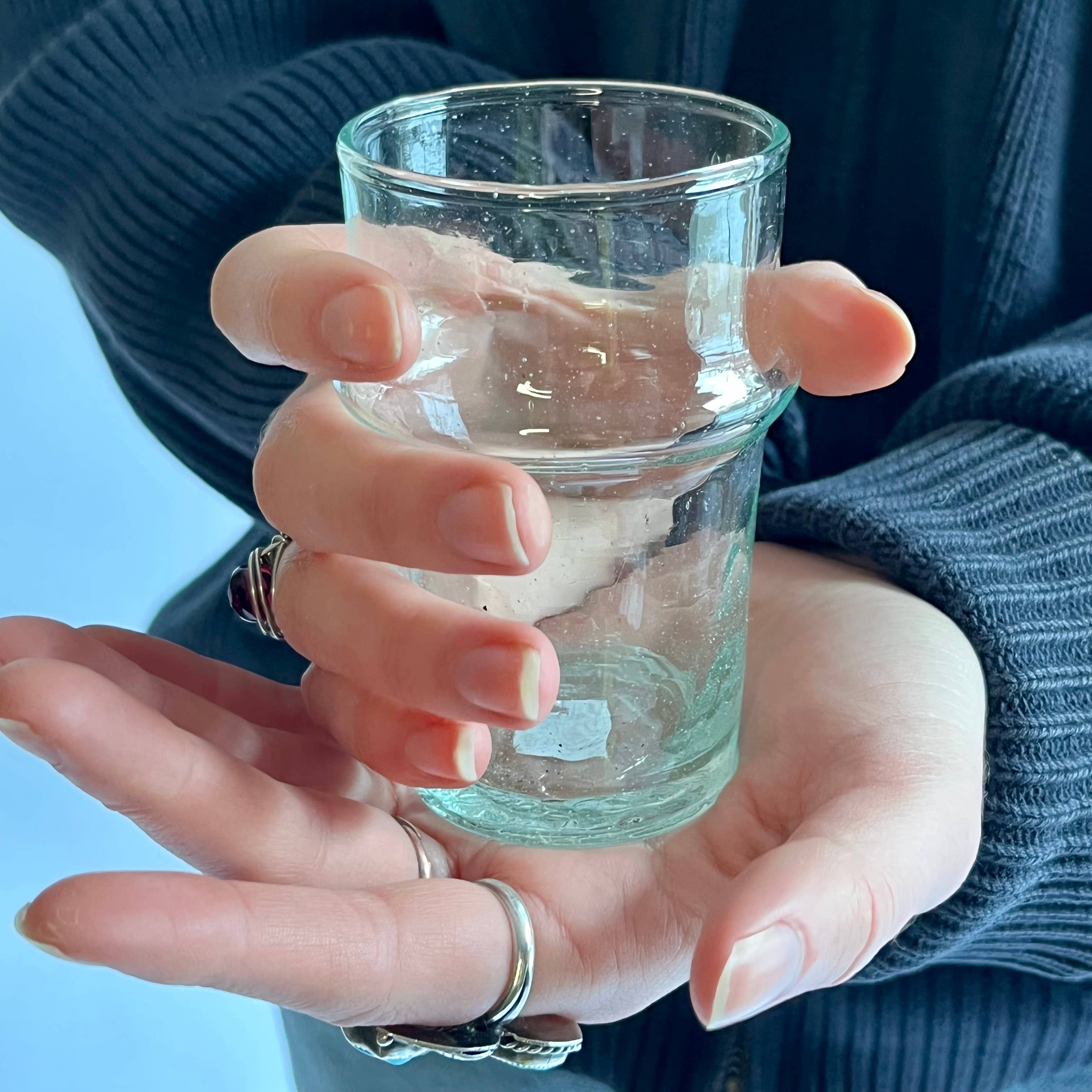 Medina – wholesale Drinking glass/cup – Recycled Moroccan Tea Glasses0