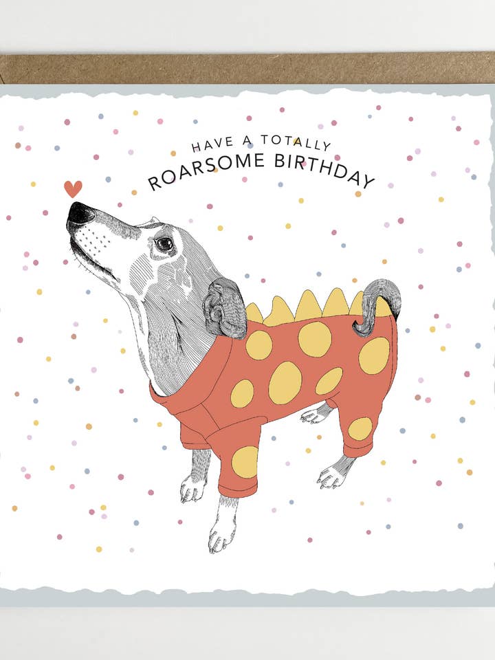 Roarsome Birthday for wholesale by Dotty Dog Art