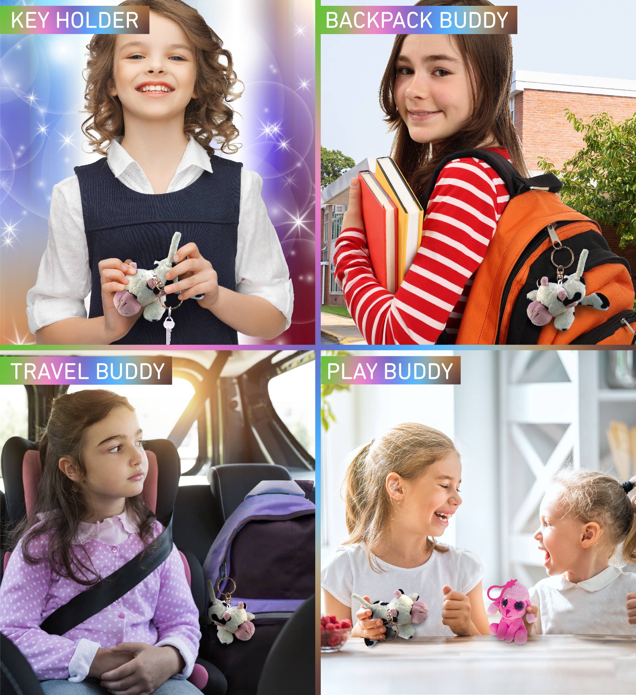 Cota Global – Engroshandel Plyslegetøj - Børn og baby – Plys Nøglering - Ko2